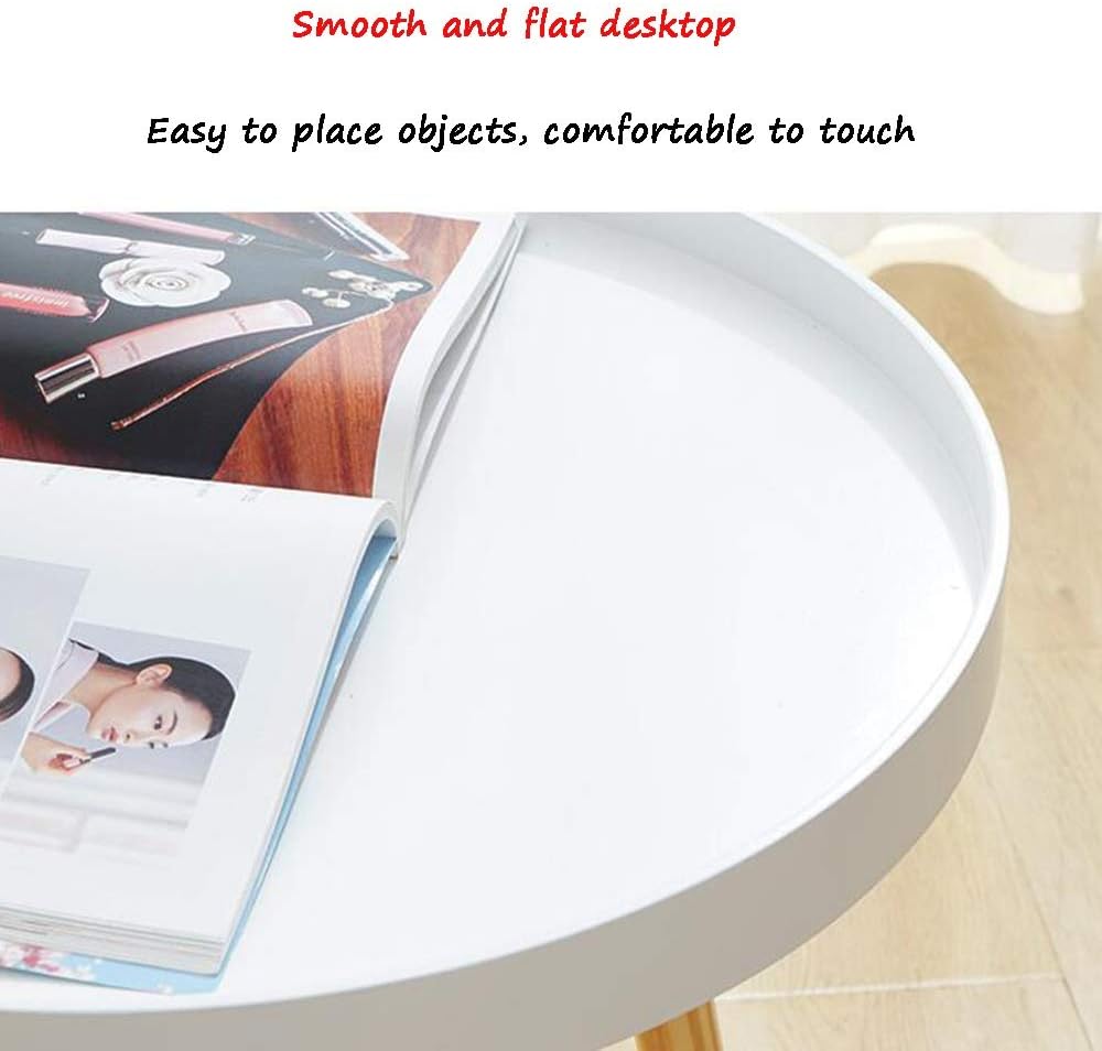 Side Table Side Table End Table Tv Tray Bamboo Sofa Table Night Stand Snack Table for Couch Writing Reading Living Room Home Office Decor 3 Color 2 Size (Color : Gray Size : 15 × 16inch) ( (Ye