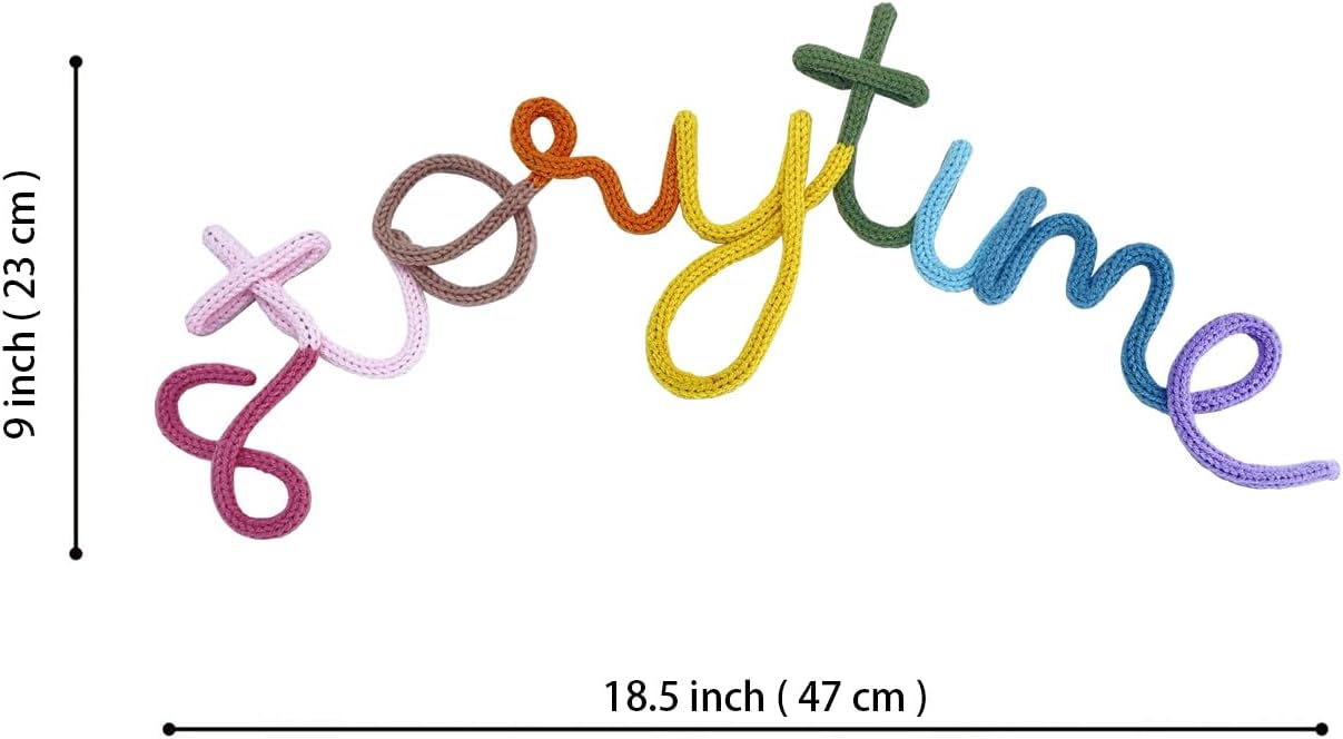 Handmade Storytime Wall Sign-Knitted Wire Storytime Sign Reading Corner Sign Decor story time wall sign wire Letters Book Corner Decor for Kids Room Nursery & Playroom (Storytime)