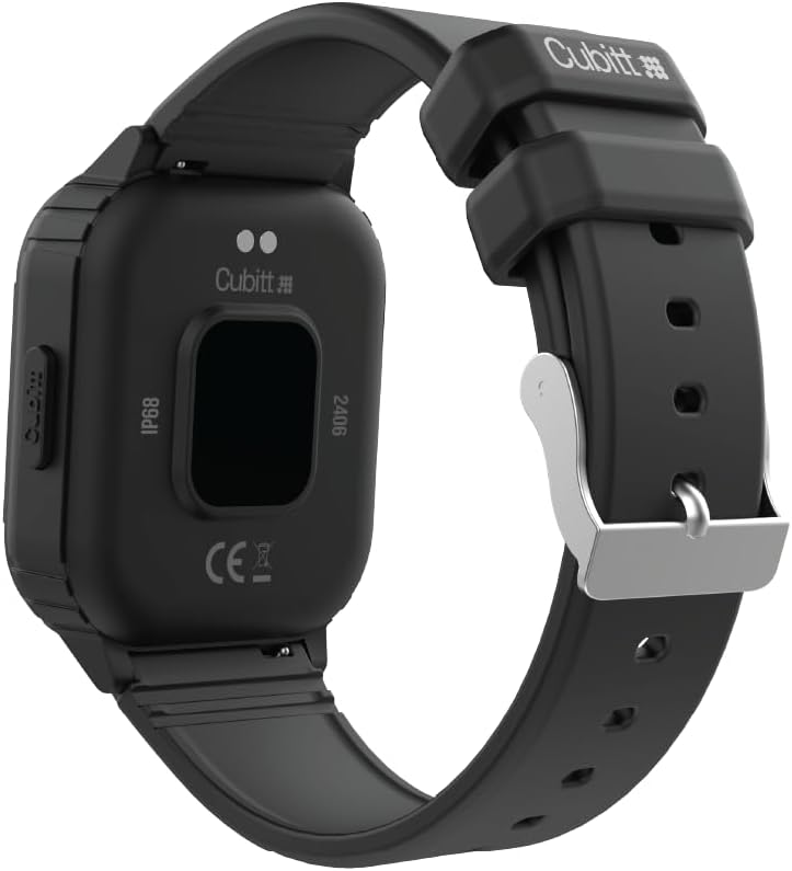 Cubitt Jr. Smartwatch Fitness Tracker for Kids and Teens with Games, Step Counter, Sleep Monitor, Heart Rate Monitor, Calculator, Activity Tracking, 1.75"AMOLED Touchscreen,Waterproof – Obsidian Black