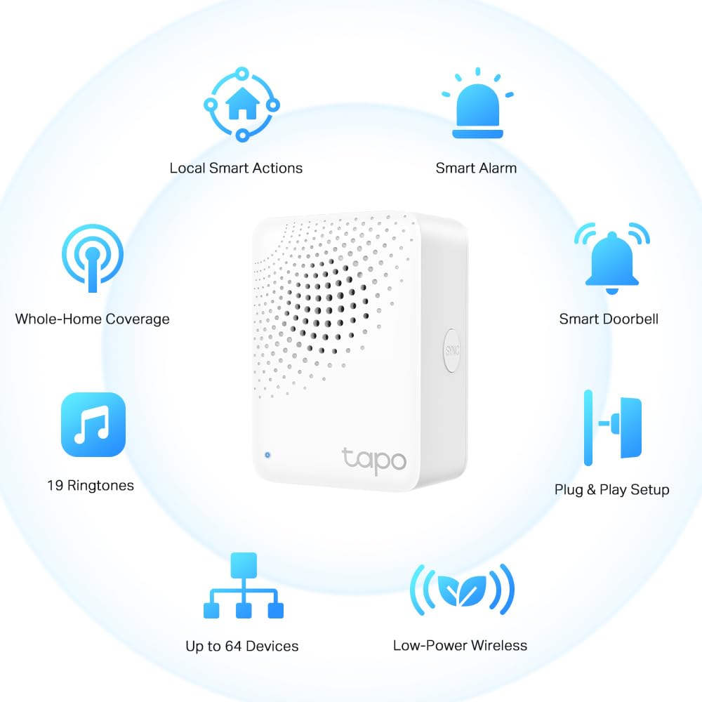 TP-Link Tapo Temperature and Humidity Sensor Starter Kit: T310 Sensor + H100 Hub (High-Accuracy Swiss-Made Sensor | Real-Time Notifications | Long-Lasting Performance)