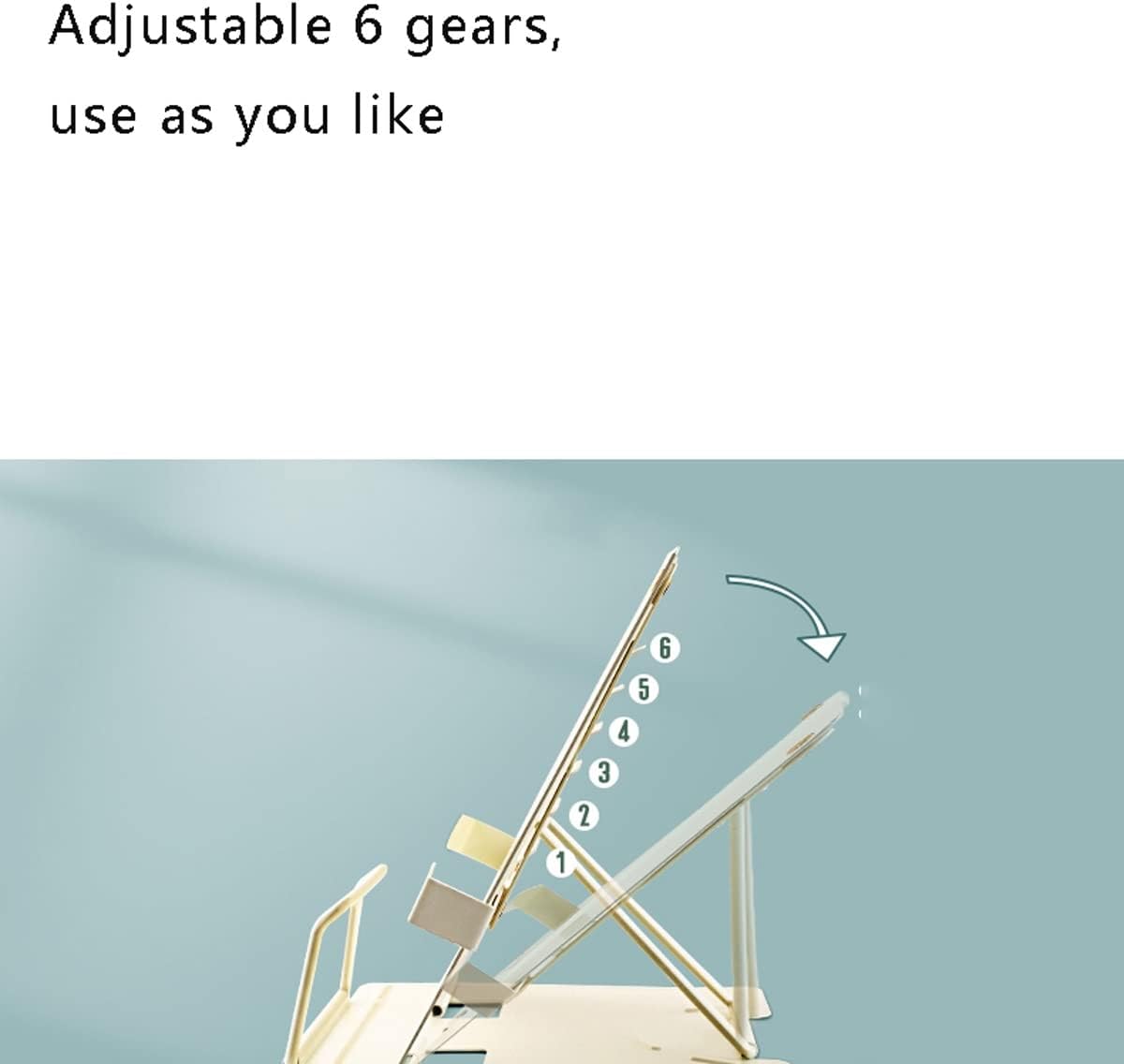 Book Stand Desk Book Stand Metal Reading Rest Book Holder Adjustable Cookbook Documents Holder Portable Bookstands