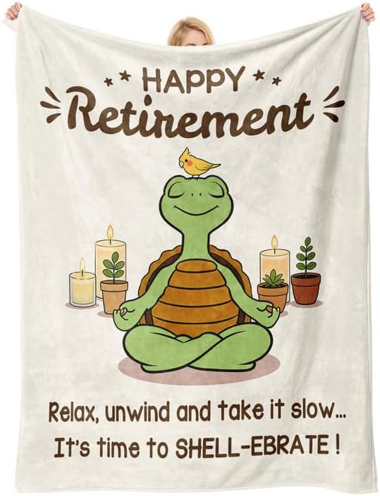 Retirement Gift for Woman/Men, Farewell Gifts for Coworkers - Retirement Blanket, Coworker/Teacher/Nurse/Boss Leaving Gifts, Funny Going Away Gift, Throws Blankets 60"x50"