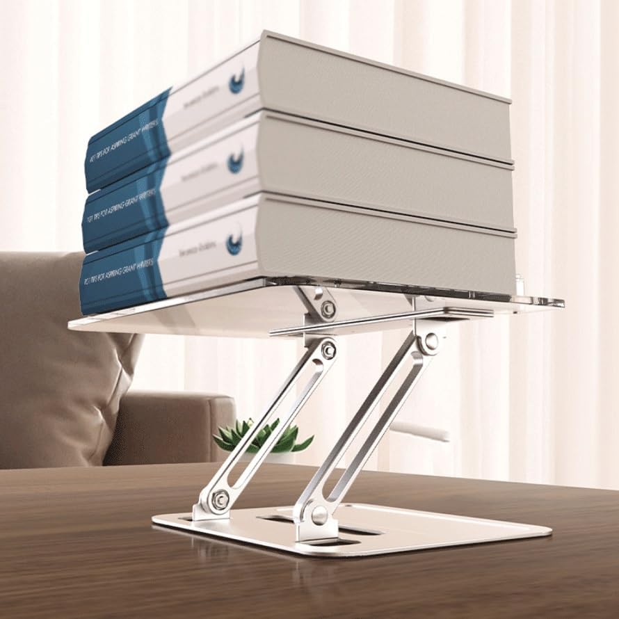 Aluminum Alloy Reading Stand, Notebook Universal Lifting Desktop, Acrylic Transparent