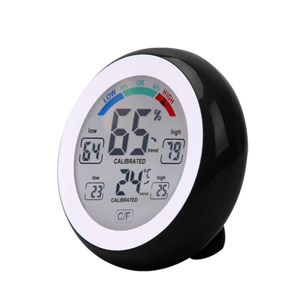 Digital Indoor Thermometer Hygrometer Touchscreen Temperature Gauge Humidity Monitor