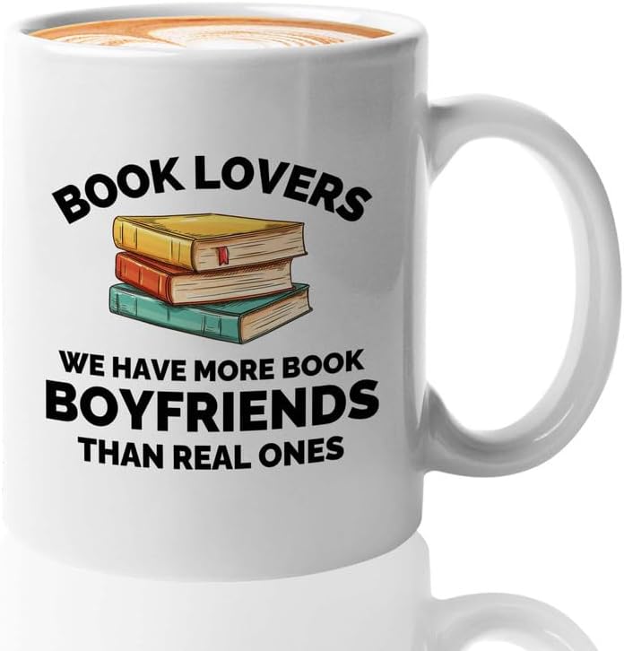 Book Lover Coffee Mug 11oz White - We have more - Gift For Poets Bookish People Bibliophile Librarian Book Club Reader