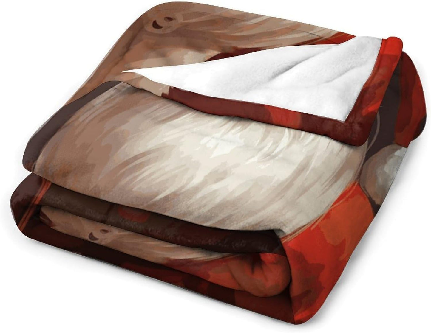 Santa Claus Blanket Super Soft Lightweight Throw Blanket Cute Cozy Warm Bed Blanket Decorative Fuzzy Blanket All-Season Home Decor Gift for Sofa Couch Living Room 50"*60"（130 * 150cm）