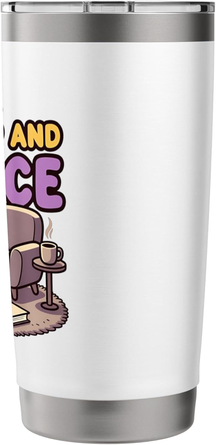 Socks and Silence Cozy Introvert Relax Design Stainless Steel Insulated Tumbler