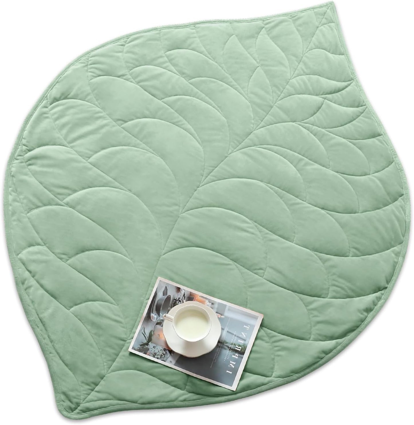 Kaisa Weighted Blanket for Adults (10 lbs,60" x 78"), Soft Heavy Blanket Machine Washable, Queen Size Weighted Blankets with Glass Beads for Couch and Bed, Sage Green