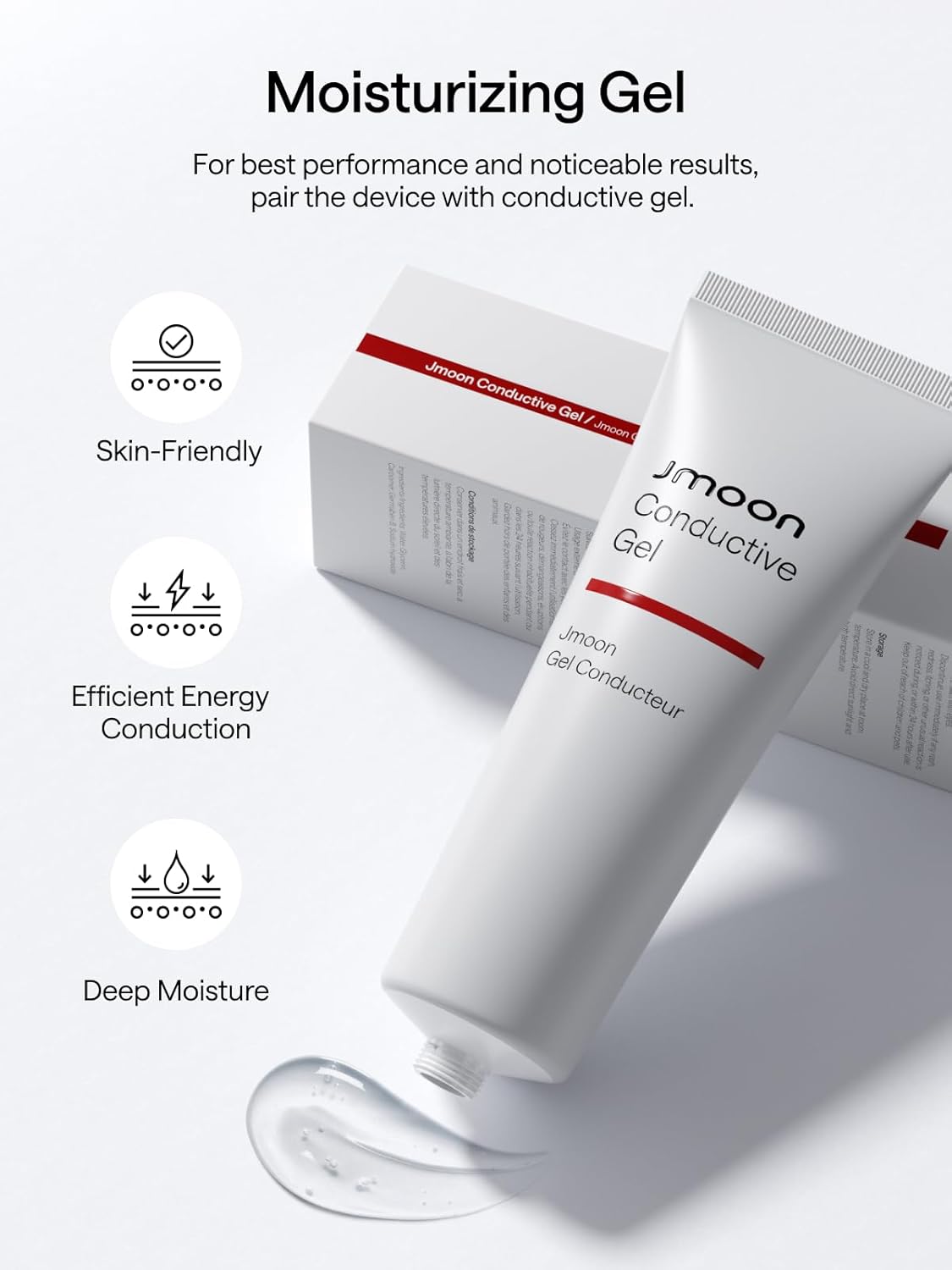 JMOON by Ulike Microcurrent Facial Device with Face Mask Brush, Face Lift Device at-Home Use, Medical Grade Red Light Therapy for Wrinkle with 4 Modes & 5 Intensity Levels