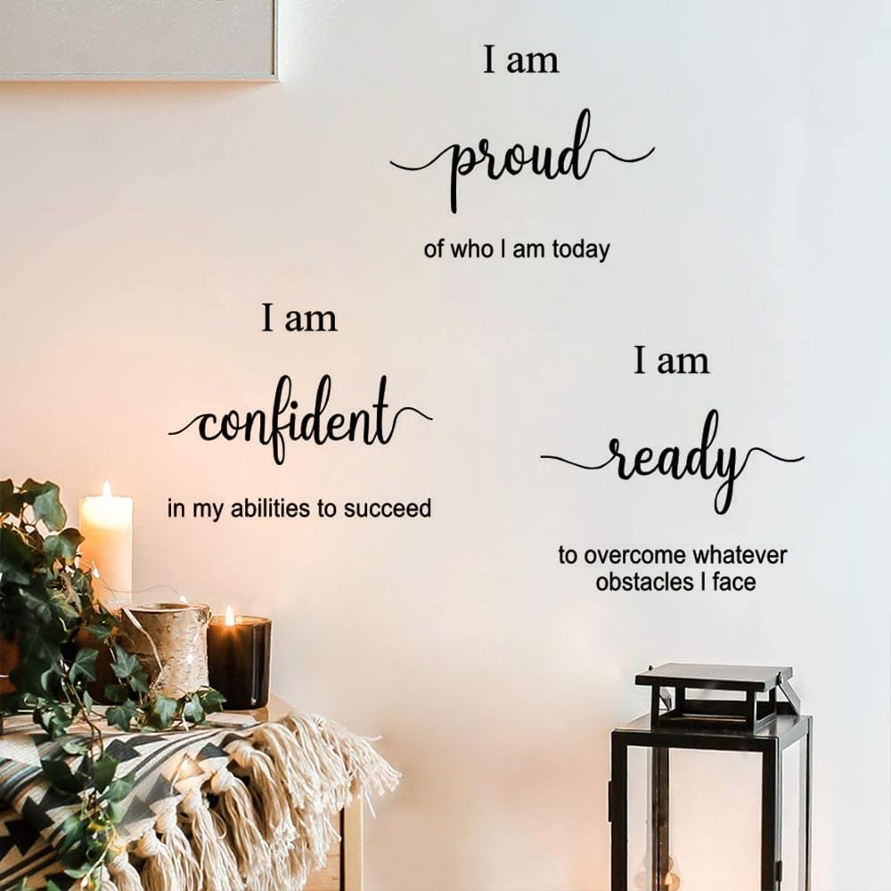 Inspirational Decals Motivational Art Stickers for Office, Bedroom, Living Room, Home - Positive Quotes Sayings Wall Decor