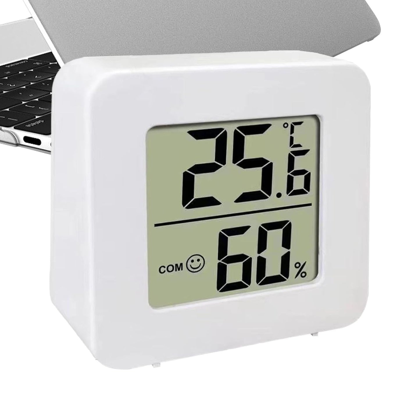 Portable Digital Temperature Humidity Gauge, Indoor Hygrometer Meter, LCD Thermometer with Accurate Sensor, Compact Home Humid Monitor, Indoor Climate Tracker for Room Office Bedroom