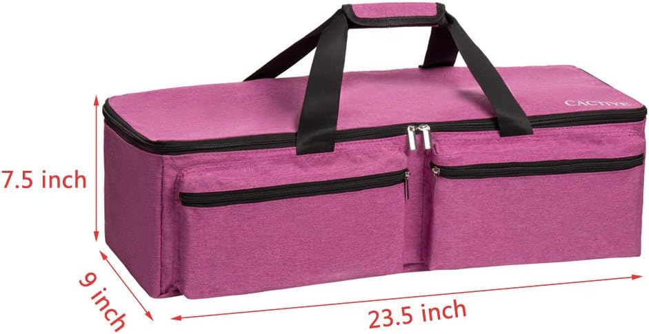 Carrying Bag Compatible with Cricut Explore Air and Maker, Waterproof Tote Bag Compatible with Cricut Explore Air and Supplies (pink, 1+1)