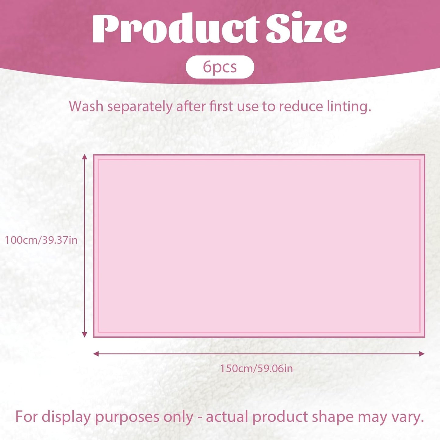 6 Pack Sherpa Fleece Throw Blankets Bulk Soft Fuzzy Wedding Guest Throw Blanket Wedding Flannel Throw-Blanket for Spa Slumber Movie Night Wedding(Pink)