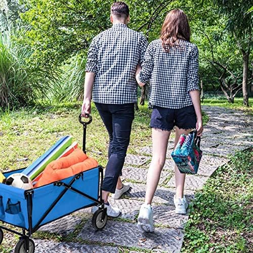 Portable Camping Cart,Outdoor Coapsible Utility Wagon Heavy Garden Portable Hand Cart for Outdoor Beach Garden ping Camping Picnic