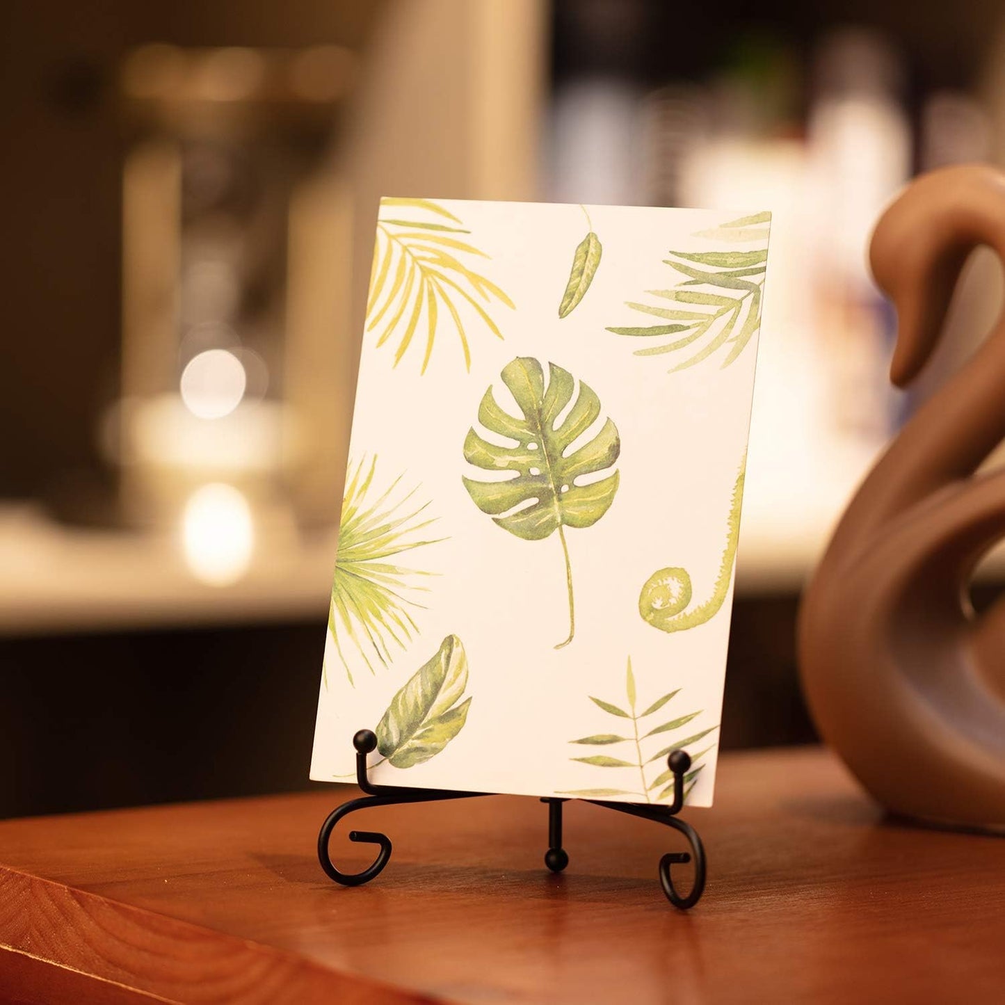 Boao 10 Pack Iron Plate Stands for Display 4 Inches Plate Holder Display Stand for Photo, Picture Frame, Book and Tabletop Art