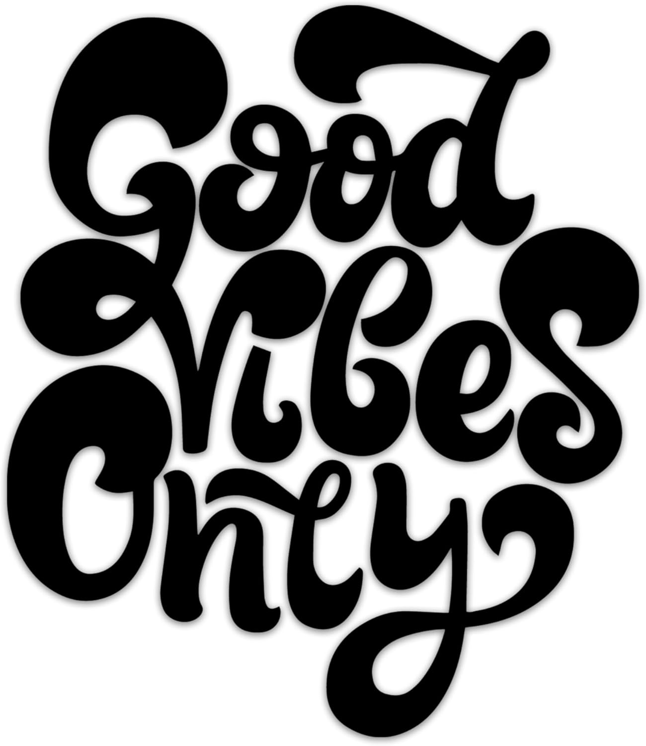 Inspirational Wall Decals for Bedroom Motivational Decal Quote Positive Kids Word Sayings Sticker Home Office Sign Classroom Decor Art Removable Vinyl Decorations (Good Vibes 5 (10x12))