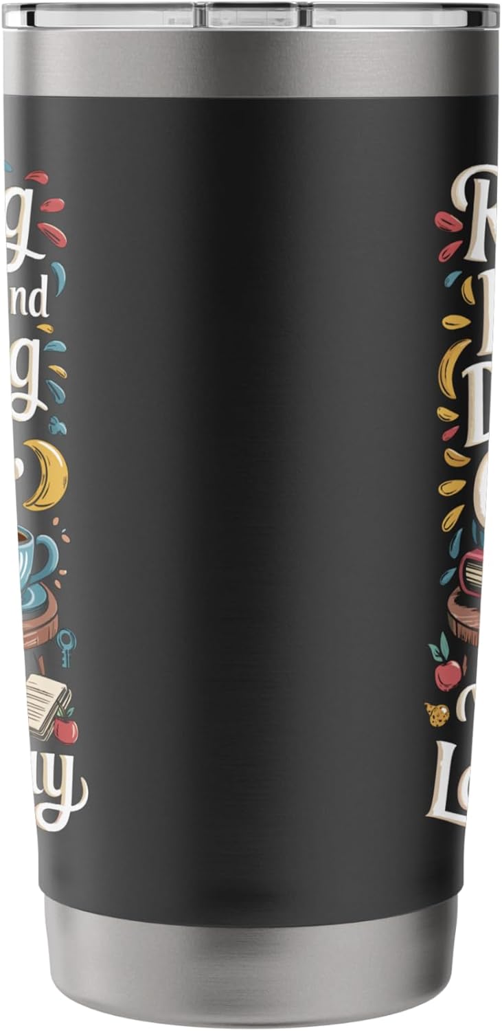 Reading Books And Drinking Coffee Bookish Books Reader Stainless Steel Insulated Tumbler