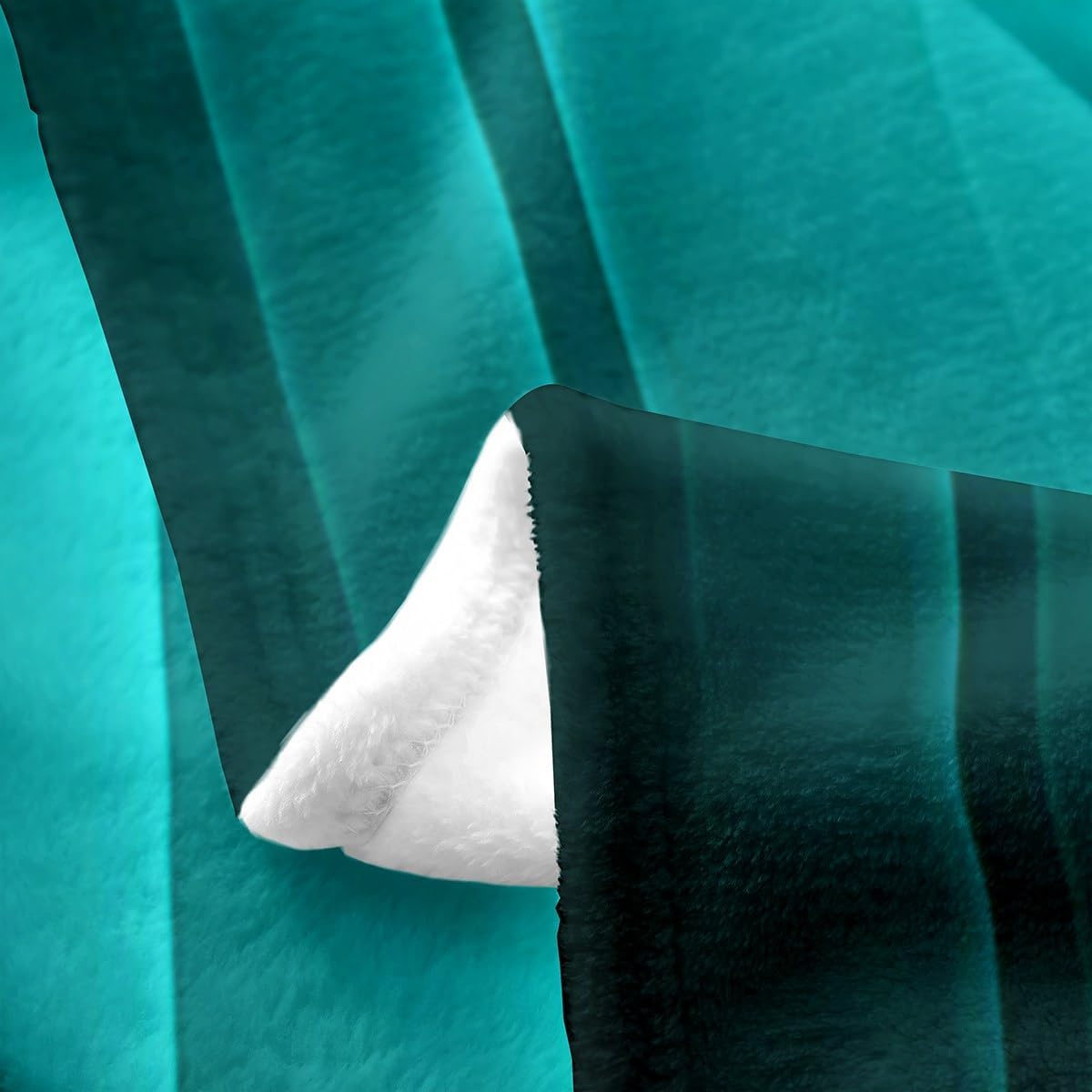 Feelyou Purple Teal and Black Geometric Ombre Fleece Throw Blanket Twin 60"x80" Boys Abstract Striped Flannel Blanket for Kids Women Men Ultra Soft Lightning Plush Blanket Fuzzy Blanket