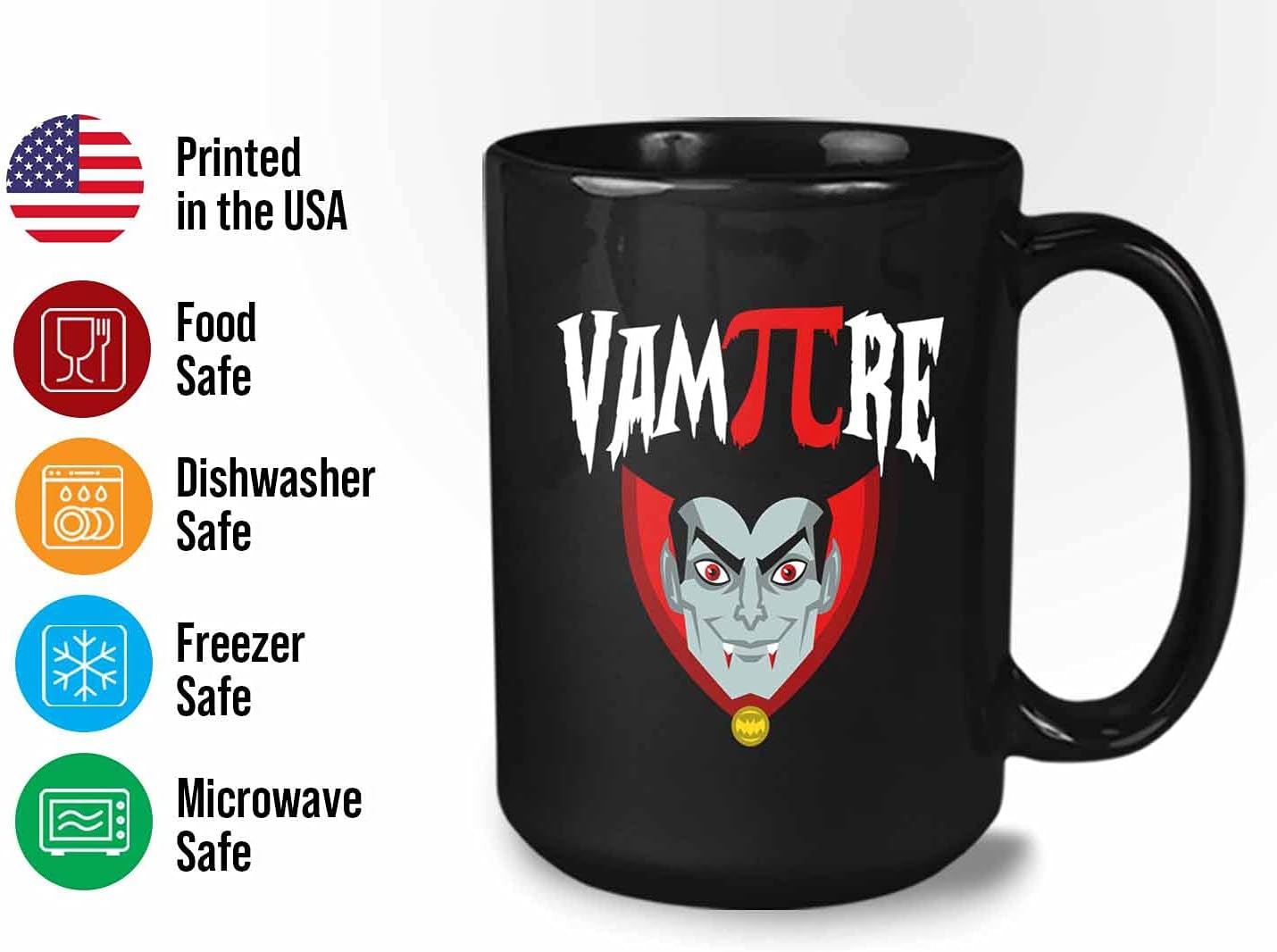 Bubble Hugs Math VamPIre Mug Black 15 Oz - Funny Reading Book Lovers Literary librarian Halloween Reader - Hellowin, October, Costume, Cospla Horror, Ancient, Festival, Holida Decoration Ideas,