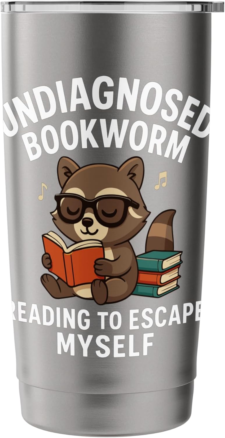 Undiagnosed Bookworm Reading To Escape Myself Stainless Steel Insulated Tumbler