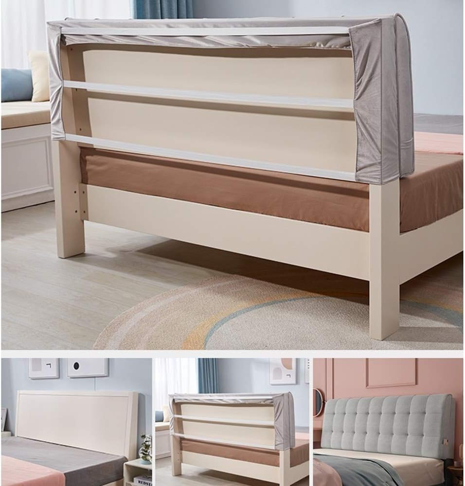 Upholstered Headboard Pads Bed Backrest Cushion Back Support Bed Reading Pillow High Elastic Sponge Filling 5 Colors 9 Sizes (Color : Purple Size : 180x60cm) (Light Blue 195x60cm)