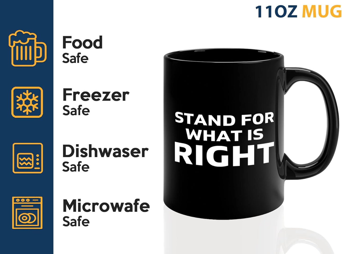 Journalist Coffee Mug 11oz Black -What Is Right - Reading Lover Book Club Gift Author Appreciation Writer Journalism Novelist Scriptwriter