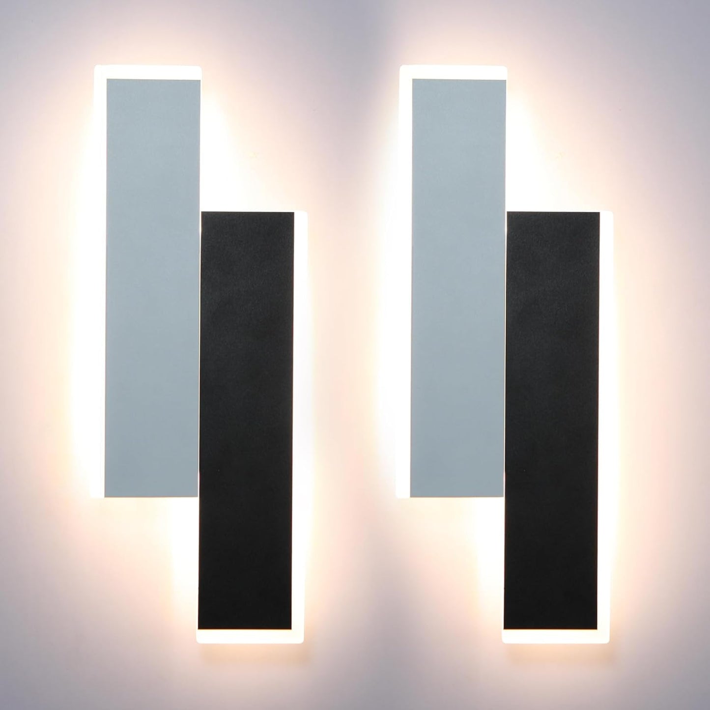 2Pack RV LED Vanity and Bedside Wall Sconce with Switch, 12V Metal Interior Light Fixture with Acrylic Lens, Energy-Efficient Reading Lamp for RV, Motorhome, Camper, Trailer