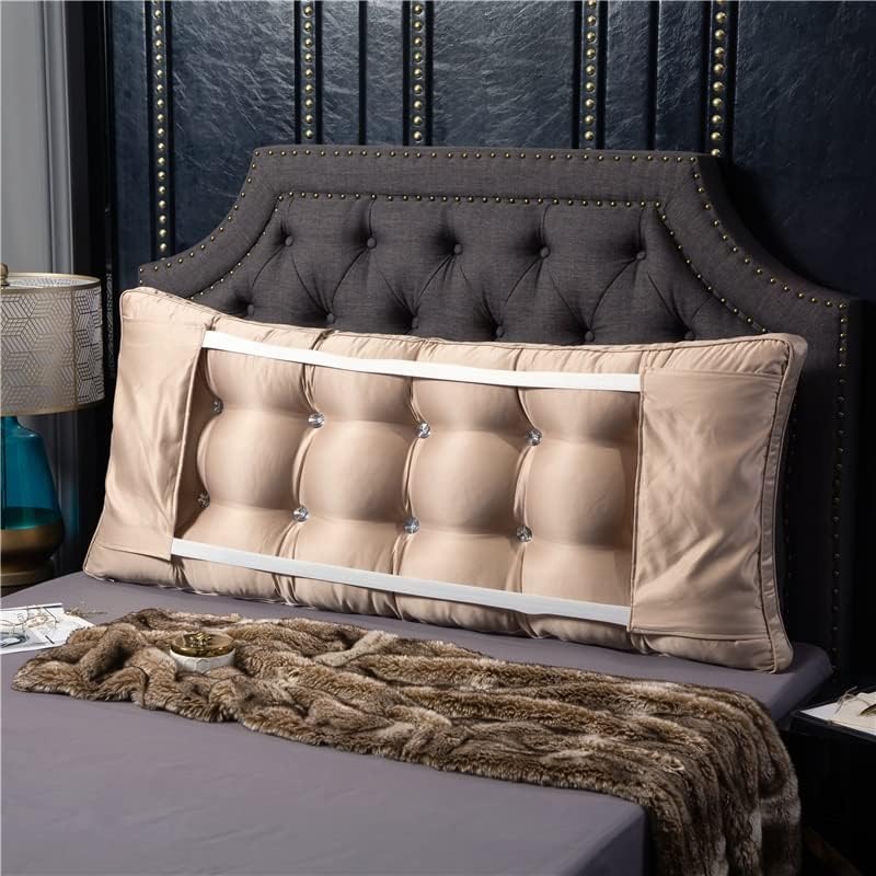 Headboard Pillow Cushion, Triangular Reading Pillow Large Rest Pillow Wedge Pillow Cushion Lumbar Pad Triangle Back Cushion Pillow (Color : H, Size : 200x60 H10cm(79x24x4inch))