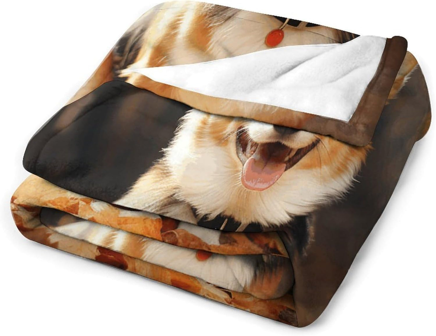 Corgi Dog Throw Blanket for Couch Super Soft Warm Lightweight Throw Blankets Cozy Flannel Bed Blanket Cute Decorative Blankets for All Seasons Home Decor Gift 30"*40"（76 * 100cm）