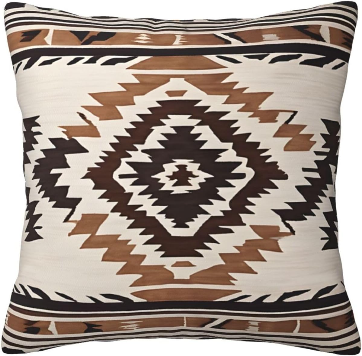 All-Season Square Pillow Covers 18"X18", Native, Decorative Throw Pillow Covers for Sofa Bed Couch, Hidden Zipper Cushion Cover, Square Lumbar & Accent Pillowcases for Home Decor