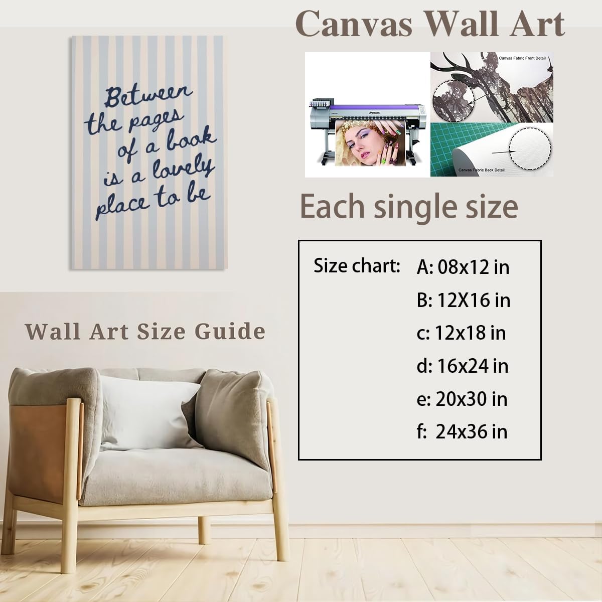 Club blue Bookish Wall Art Between The Pages of a Book Is a Lovely Place to Be Poster，Trendy Book Canvas Print blue Aesthetic Poster for Reading Nook Library Room Wall Decor 12x16inch Unframed