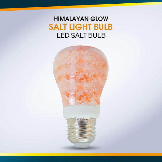 Himalayan Glow Himalayan Salt Light Bulb, Warm Amber Glow, Dimmable A19, Converts any Fixture to Salt Lamp, Nightlight , 1 Count, Pink