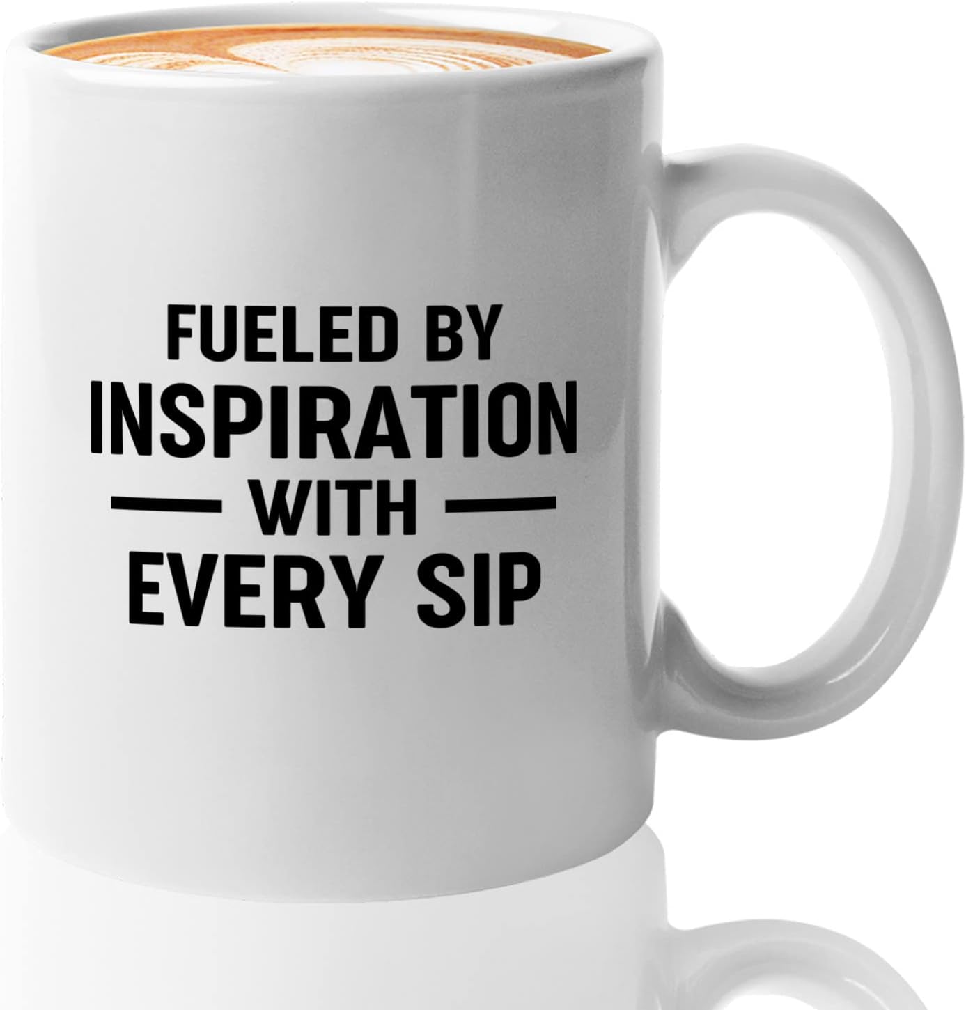 Journalist Coffee Mug 11oz White -Fueled by Inspiration - Reading Lover Book Club Gift Author Appreciation Writer Journalism Novelist Scriptwriter