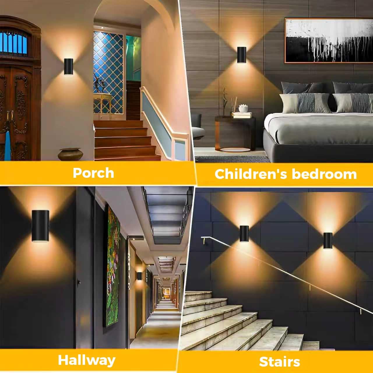 Night Light Plug in, 2 PCS Night Light with Dusk to Dawn Sensor, 3-Color/Brightness Adjustable/180 for Kids Room,Hallway, Bedroom, Garage, Stairway