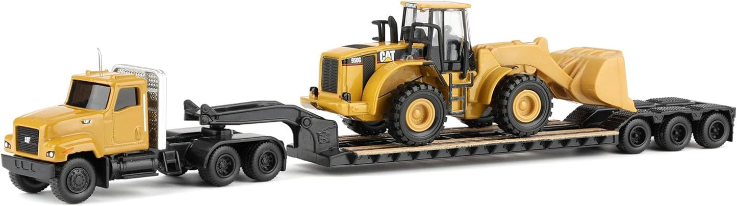 Diecast Masters 1/87 Caterpillar CT681 Day Cab with Lowboy & 950G Wheel Loader 84418
