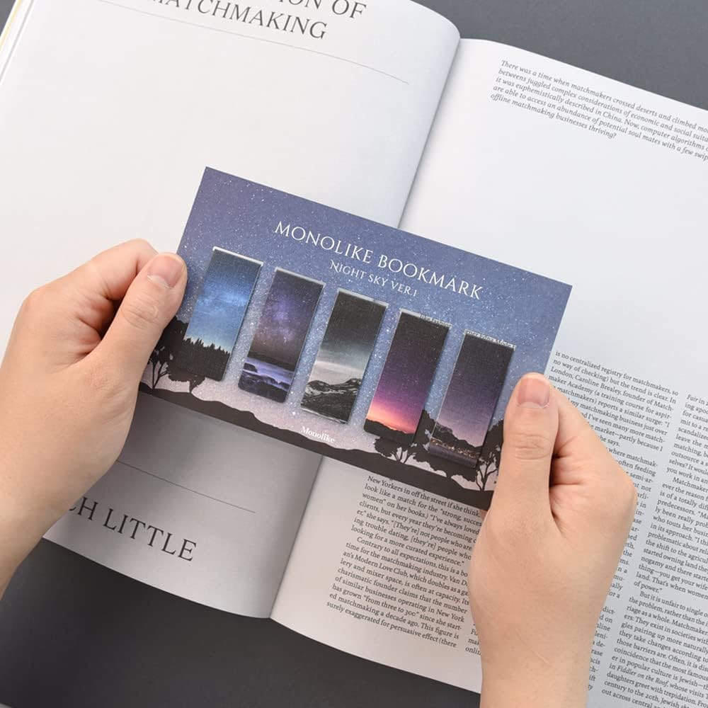 Monolike Magnetic Bookmarks Night Sky Ver.1, Set of 5