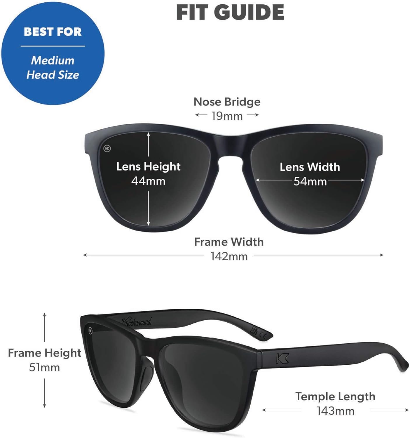 Knockaround Premiums Polarized Sunglasses for Men & Women - UV400 Protection