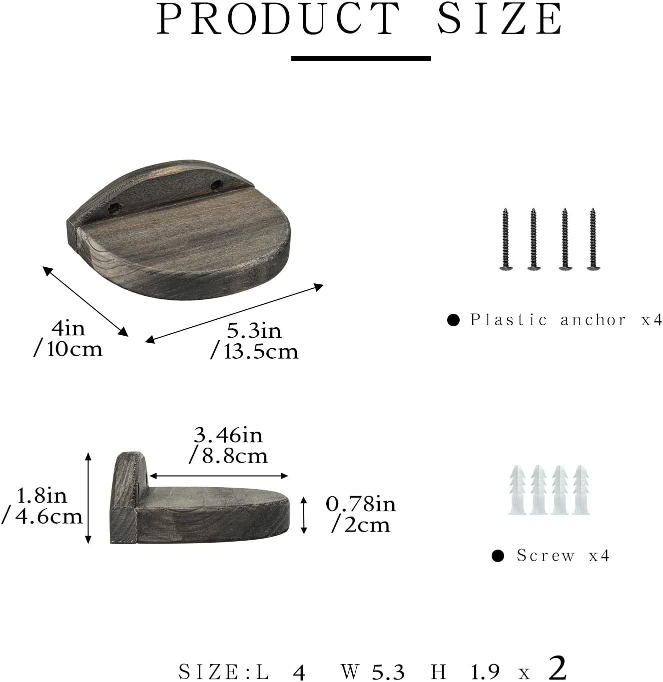 Freezing point Small Floating Shelves for Wall Set of 2 Semicircle Wood 4Inch Mini Wall Shelf Decor Plant Display Collectibles Mounted Kitchen Bathroom Bedroom Corner Decorative Storage Tiny Stand