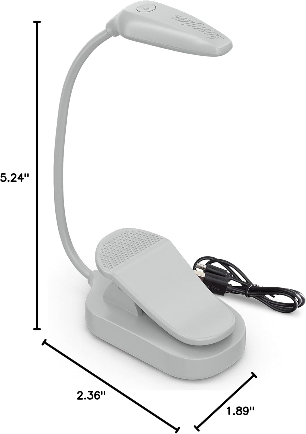 Energizer Rechargeable LED Book Light Flex, 3 Modes, Warm Light Clip On Reading Light with Flexible Neck for Reading in Bed, Book Reading Lamp (USB Included)