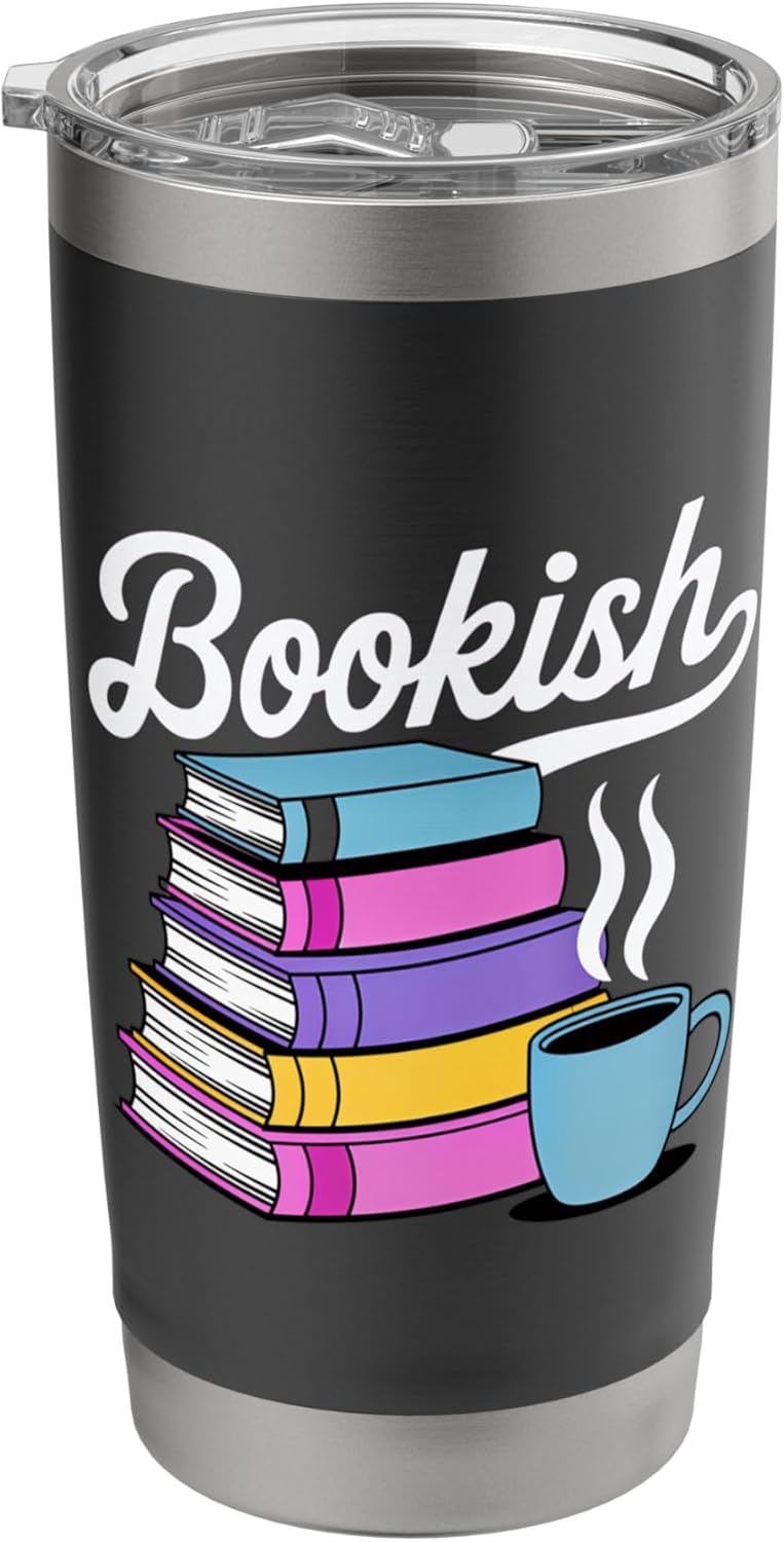 Bookish Coffee and Reading Books Stainless Steel Insulated Tumbler