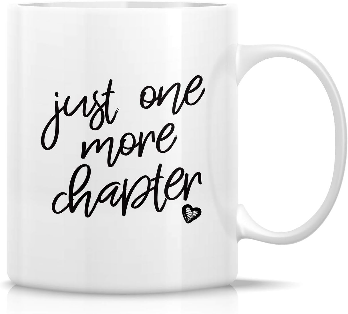 Retreez Funny Mug - Just One More Chapter Bookworm Book 11 Oz Ceramic Coffee Mugs - Funny, Sarcasm, Sarcastic, Motivational, Inspirational birthday gifts for friends, coworkers, siblings, dad or mom