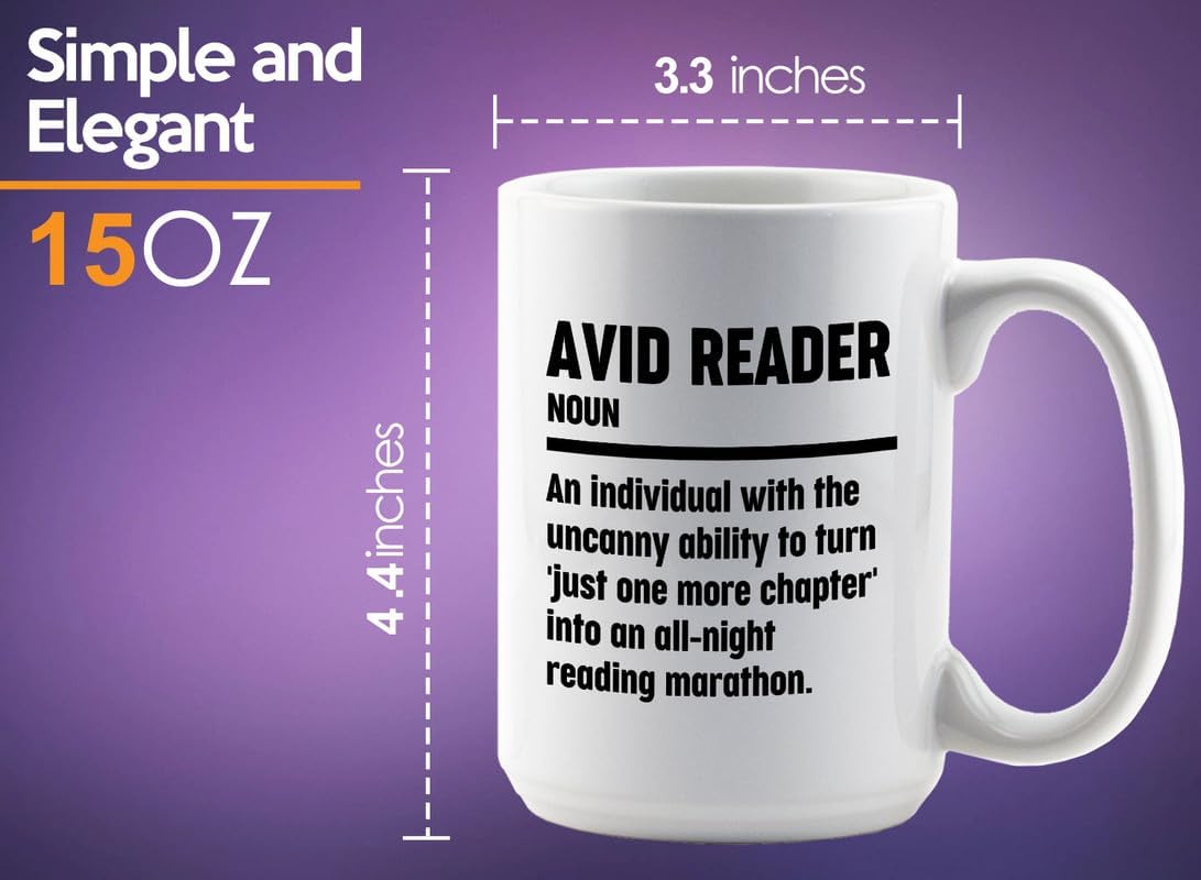 Book Lover Coffee Mug 15oz White - Reading Marathon - Book Lover Gifts For Women Book Club Book Lovers Gifts Bookworm Book Reader Gifts