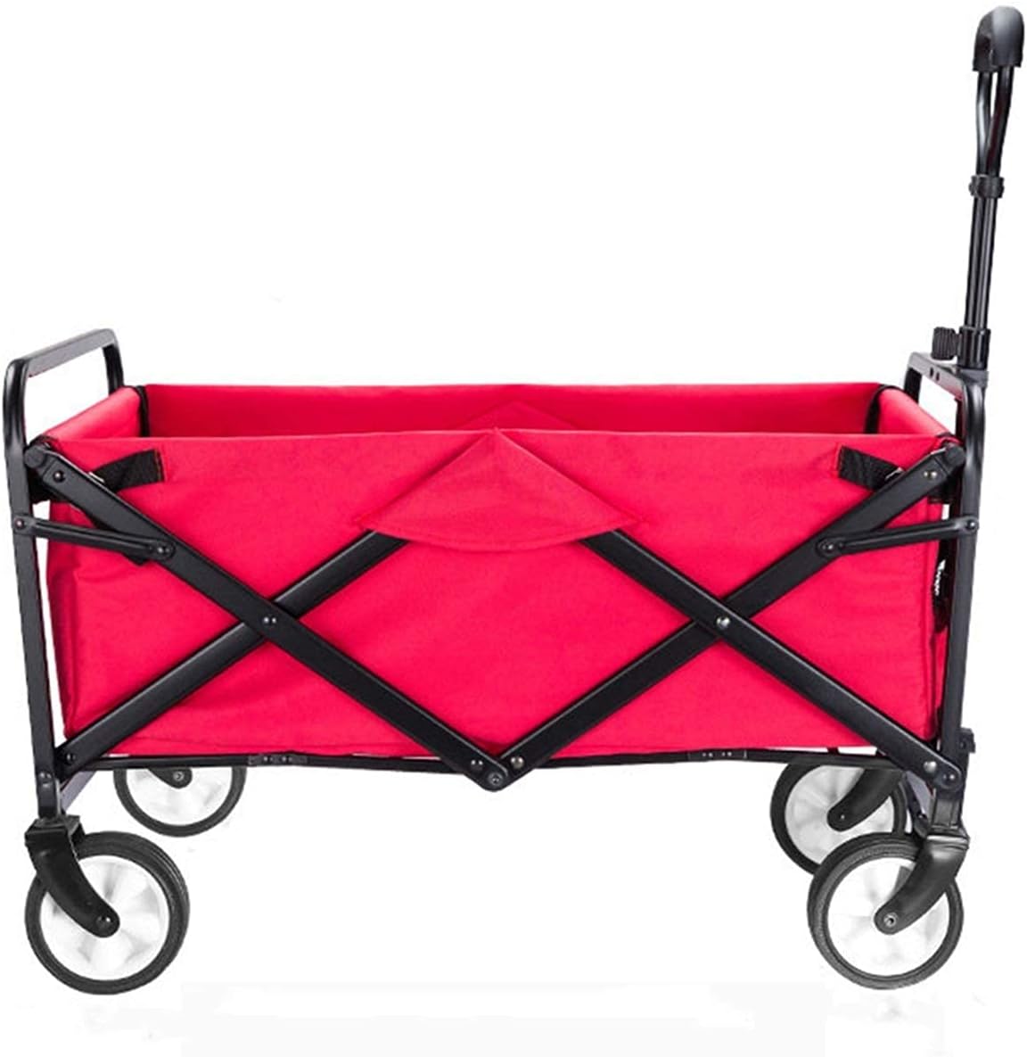 Garden Cart Foldable Trolley Wagon 4 Wheel Foldable Portable Garden Cart for Outdoor Camping Beach Park Shopping Festival Pets (Q 1) (Q 7)