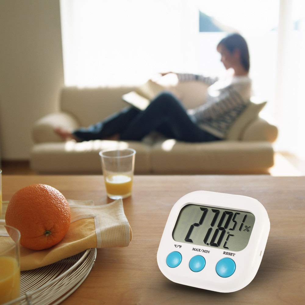 Weather Station LCD Digital Thermometer Hygrometer Temperature Humidity Meter Gauge