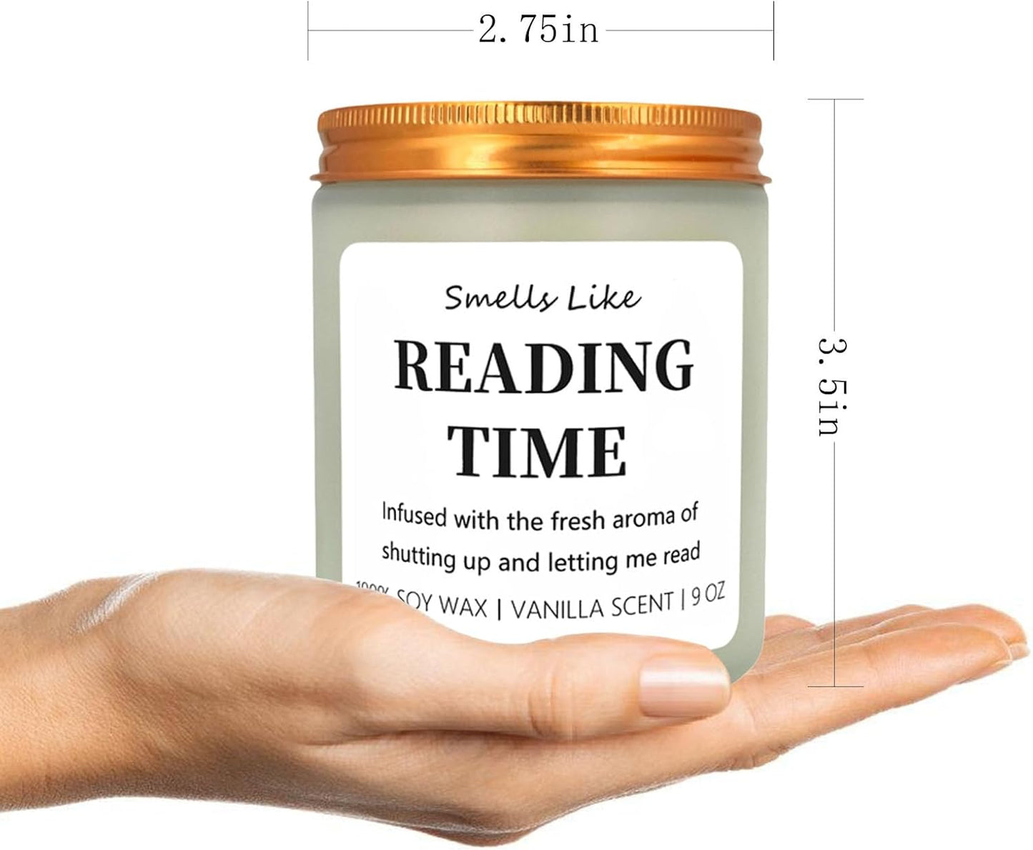 Reading Candle - Book Lovers Gifts, Readers, Bookish Present - Reading Accessories, Cute Reader Presents - Funny Mothers Day, Birthday Gifts for Book Lovers Women, Bookworm, Librarian, Men, Friend