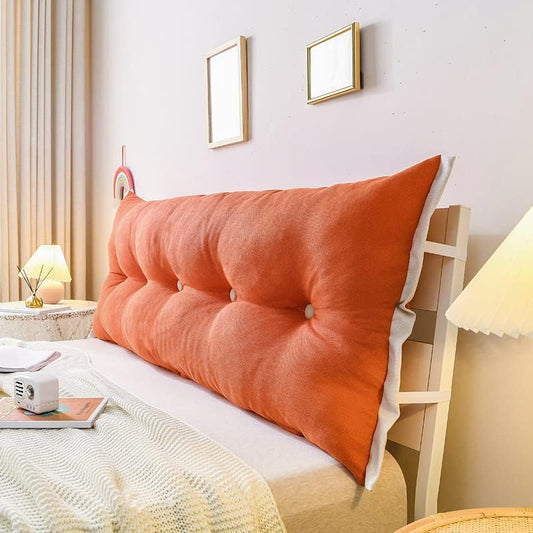 Triangular Reading Pillow, Large Headboard Back Cushion Back Support Pillow Triangle Back Cushion Pillow (Color : D, Size : 100x60x20cm(39x24x8inch))