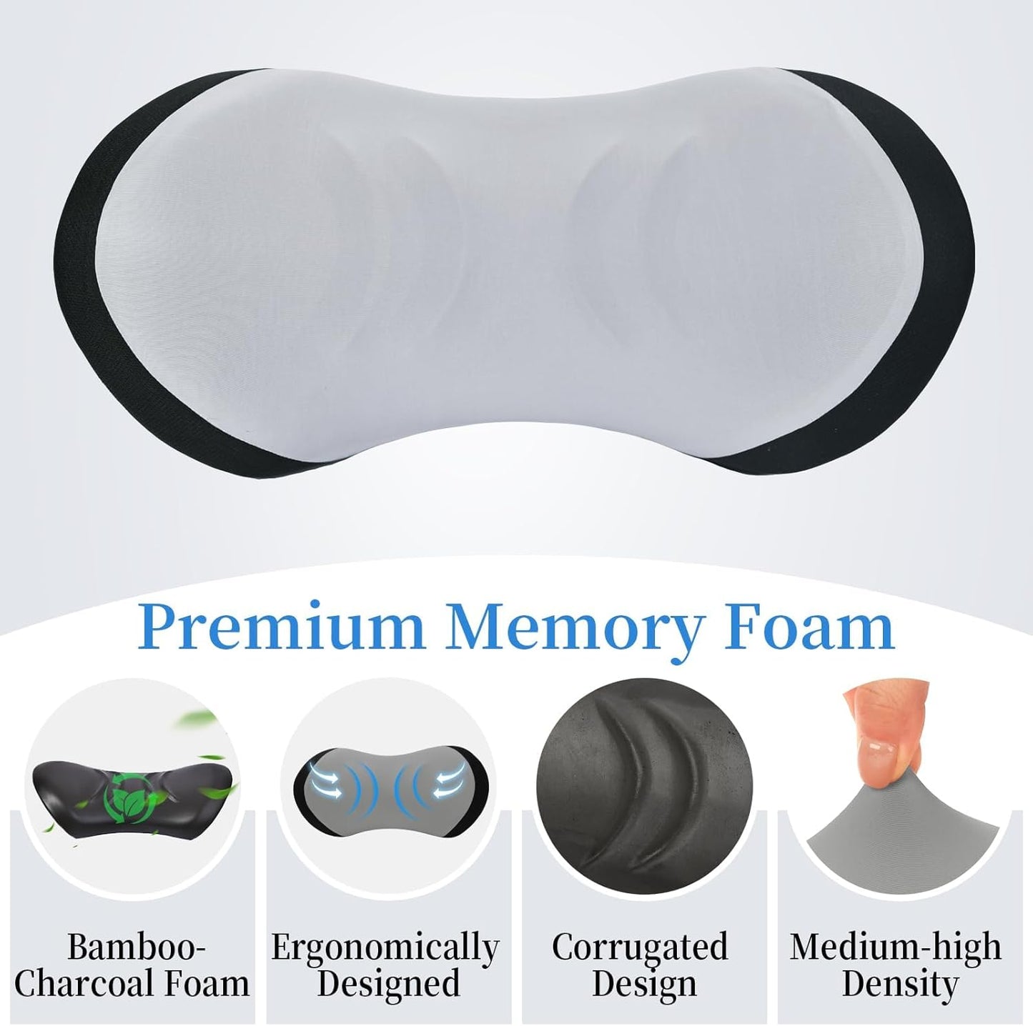 Lumbar Support Pillow for Office Chair - Lumbar Pillow for Car - Ergonomic Lumbar Support Pillow for Car Back Support Cushion