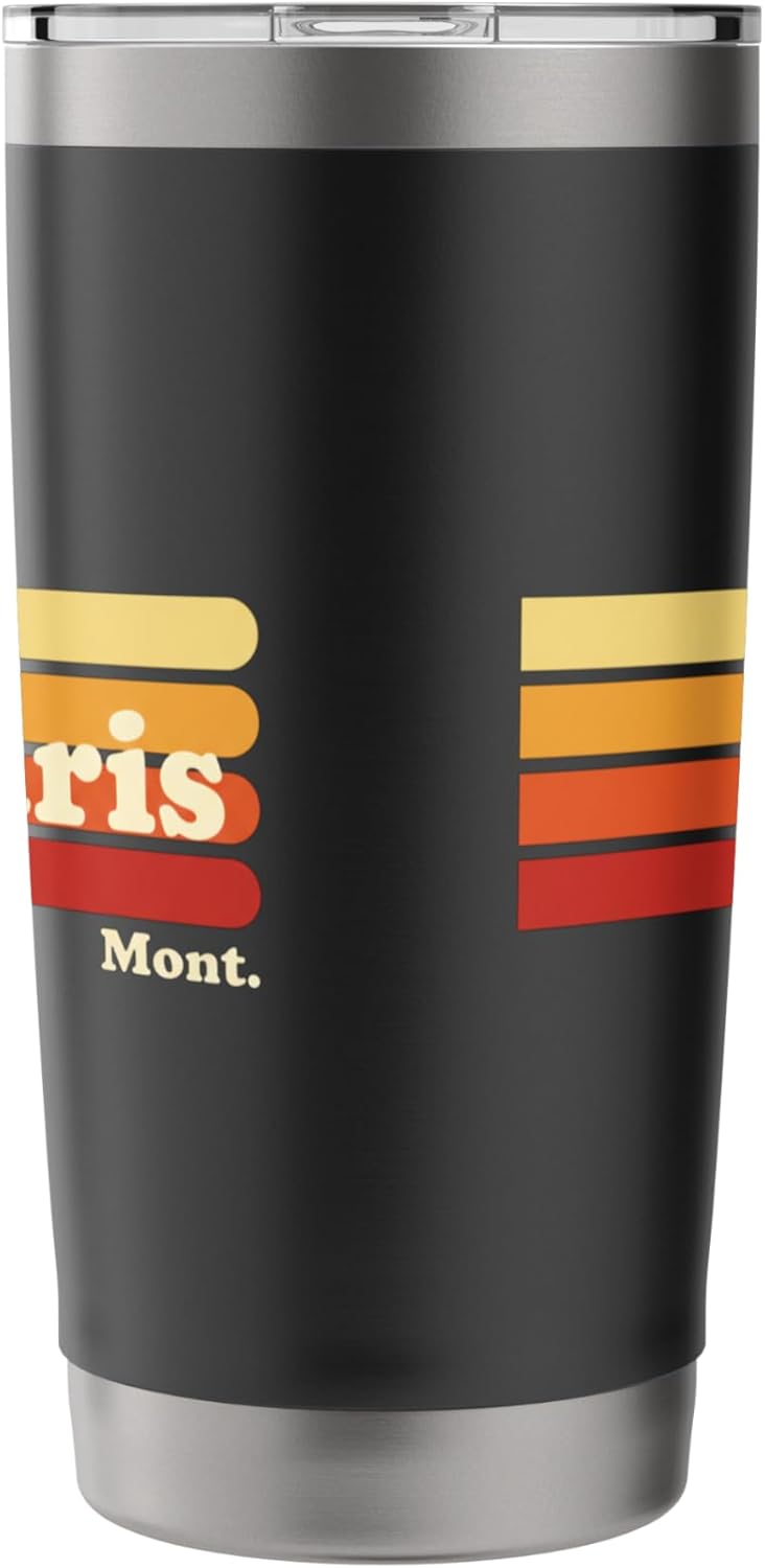 Polaris Mont Retro Montana Kids Vintage Stripes State Pride Stainless Steel Insulated Tumbler