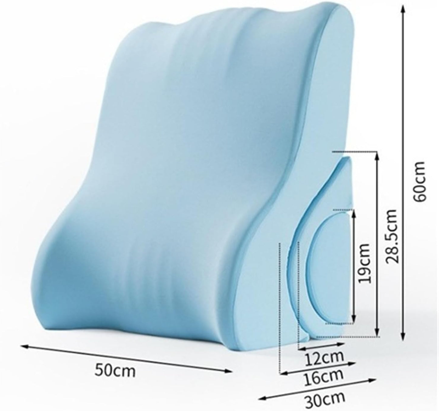 Ergonomic Neck Pillow, Memory Foam Wedge Reading Pillow for Bed, Adjustable Memory Foam Body Positioners for Leg, Knee Back Pain Relief Elevated Pillows, Removable Washable Cover(Green)