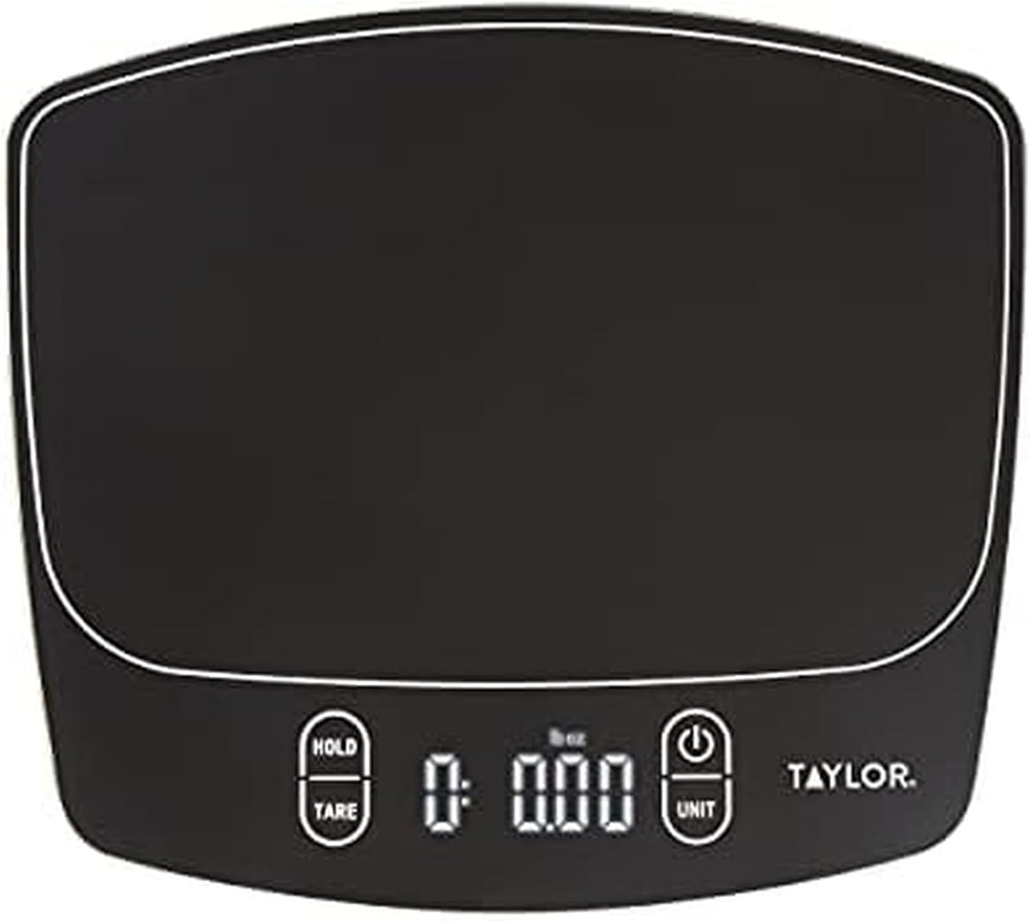 Taylor Waterproof Digital Kitchen Scale, 11 pounds, Black